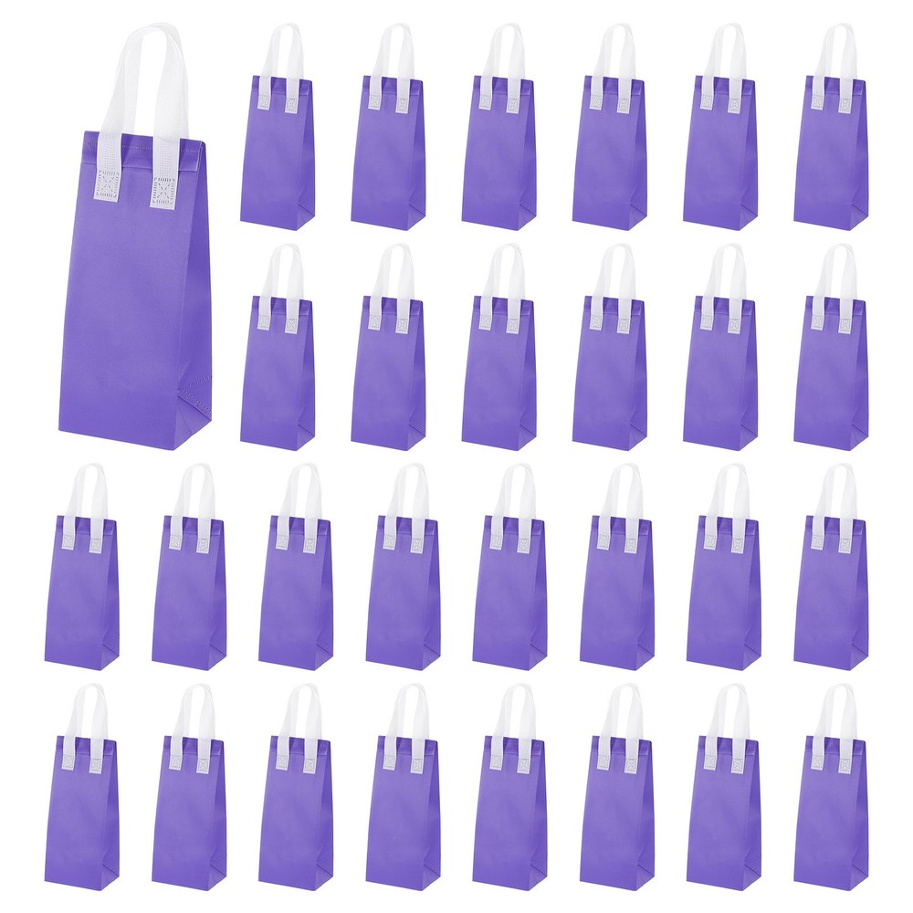25pcs Insulated Take Out Bags, 4.7″ x 3.9″ x 11″ Thermal Lunch Bags Purple