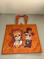 16×18 Dias De Los Muertos Day Of The Dead Skeletons Reusable Shopping Bag