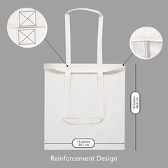 Topdesign 5 | 12 | 24 | 48 | 192 Pack Economical Cotton Tote Bags, Lightweight M