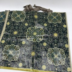 Marshall’s Tjmaxx Reusable Shopping Bags Lot Of 4 Green And Gold Paisley