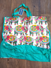 Marshalls colorful elephant shopping tote bag with tag 18.5×5.5×17 in