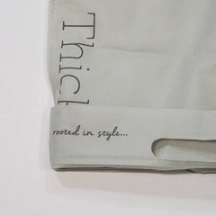 Lizard Thicket Clothing Shopping Bag Gray Fabric Rooted in Style Boutique 18×14