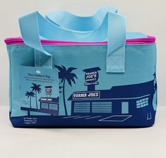 NEW! Trader Joe’s MINI Tote Bag Insulated New Summer 2026-Ice Blue/Purple/Pink