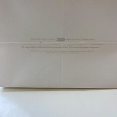 Apple Eco Friendly Shopping Bag White Gray Knit Handle Recyclable