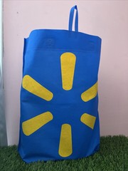 Lot Of 10 Walmart Reusable Large Shopping Market Bags/Totes () New Bag