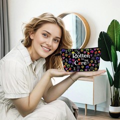 YULUENZE Black Villain Makeup Bag Witchy Fans Rotten Descendants 07