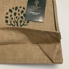 Bag Ethics Queen Elizabeth Platinum Jubilee Green Canopy Jute Bag 1952 2022 Tree