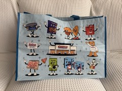 NEW Costco KeepCool Character Reusable Shopping Bag Large Blue V2