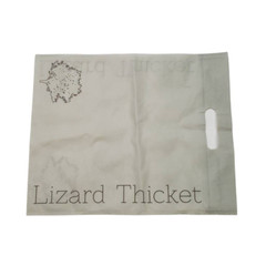 Lizard Thicket Clothing Shopping Bag Gray Fabric Rooted in Style Boutique 18×14