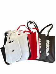 Lululemon Reusable Shopping Tote Bag Large Red Brown Small White Black Lot 6