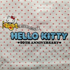 Hello Kitty 50th Anniversary Reusable Grocery Shopping Tote Bag Sanrio Daiso NEW