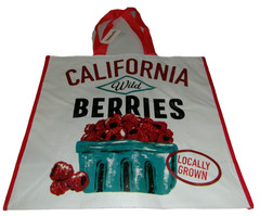 Reusable Tote Bag ~ 20″ X 18″ X 8″ ~ CALIFORNIS WILD BERRIES