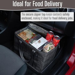 2 Pack Cooler Bag Insulated Grocery Bags Food Delivery Collapsible Reusable