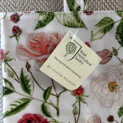 Royal Horticultural Society Traditional Rose PVC Tote Bag Ulster Weavers