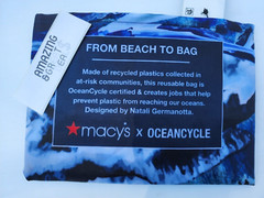 MACY’S Reusable Shopping Tote Bag Made from Recycled Plastic from The Ocean