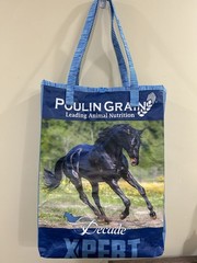 UpCycled feed bag, Reusable Grocery Bags, Tote Bags
