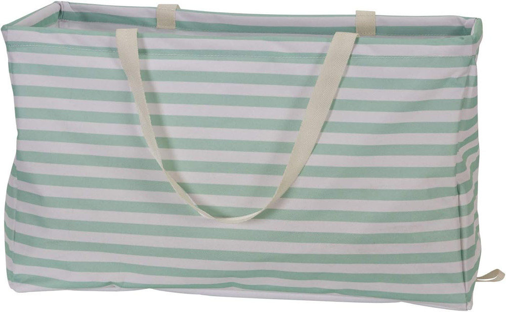 Teal Striped Krush Container All-Purpose Utility Tote