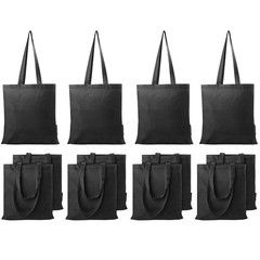 Cotton Tote Bags 16×15 Inch Lightweight Reusable Medium Cloth Grocery Shopping