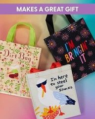 Handy Tote Bag You Gonna Eat That Recycled & Reusable Sturdy Canvas Shopping Bag