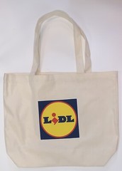 LiDL Reusable Shopping Canvas Tote bag, hello New York Grand Opening Ed. RARE