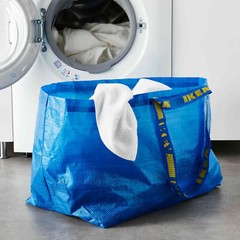 2 pc., IKEA Large Blue Bags, 19 gallon, Shopping Laundry Grocery Bag Durable