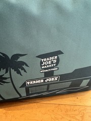 Trader Joe’s Pasadena CA 1967 Insulated Cooler Tote Bag Teal Large Rare