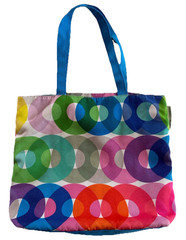 Clinique Kapitza Geometric Reusable Foldable Tote Bag Polyester Multicolor