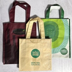Reusable Shopping/Wine Bag Holders Lot of 3