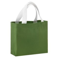 Small Canvas Tote Bag for Women, 11 x 2 x 7″ Canvas Bags with Handle, Dark Green