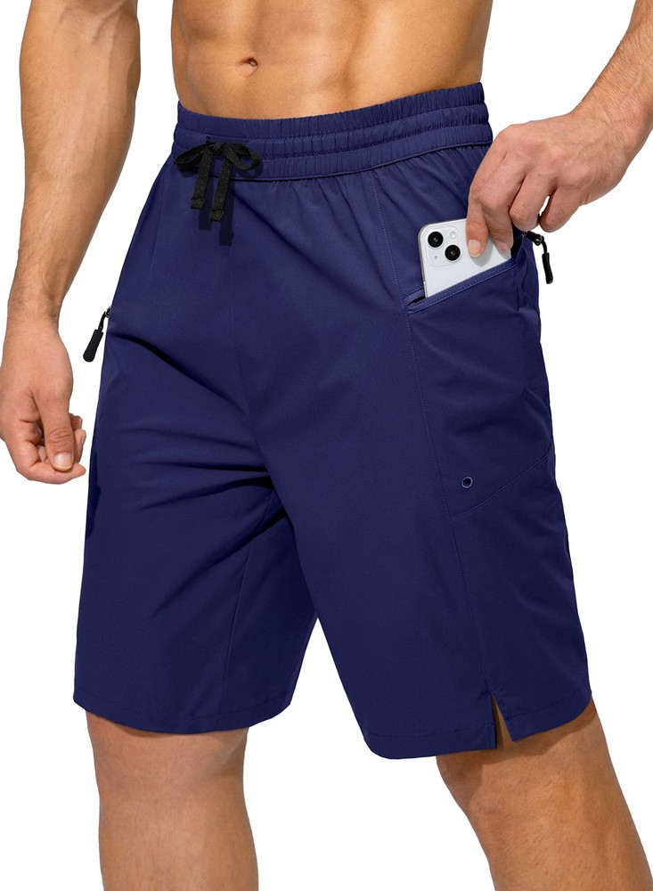 Men’s Swim Trunks Quick Dry Board Shorts with Zipper Pockets 3X-Large, Navy