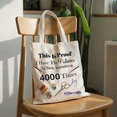 Cross Stitch Project Canvas Tote Bag Sewing Gifts for Women, Cross Stitch Sup…