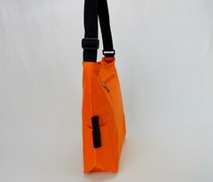 Sweda Tritek Shoulder Tote, Adjustable Strap, Choice of Brown or Orange, #VP1014