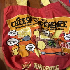 (3) Trader Joe’s Bags Nautical Flag “Z Zulu ” Jute Tote Bag Cheese Waffle Lot