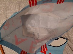2-American Eagle Snoopy Reusable Nylon Tote Bags XMAS Web,Heart Peace Sign EXC