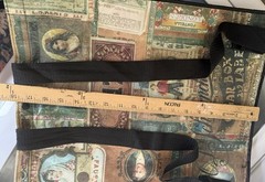 Tim Holtz Idea-ology Backpack Style Tote Bag Cigar Print