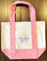 Trader Joe’s Mini Pastel Canvas Tote Bag Set Of 4 Colors Limited (New With Tag)