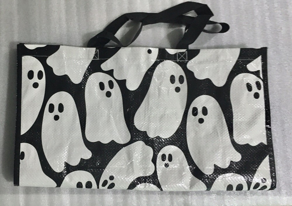 Bed Bath & Beyond Halloween Tote 19″ x 18″ Carrier Shopping Bag Ghosts Reusable