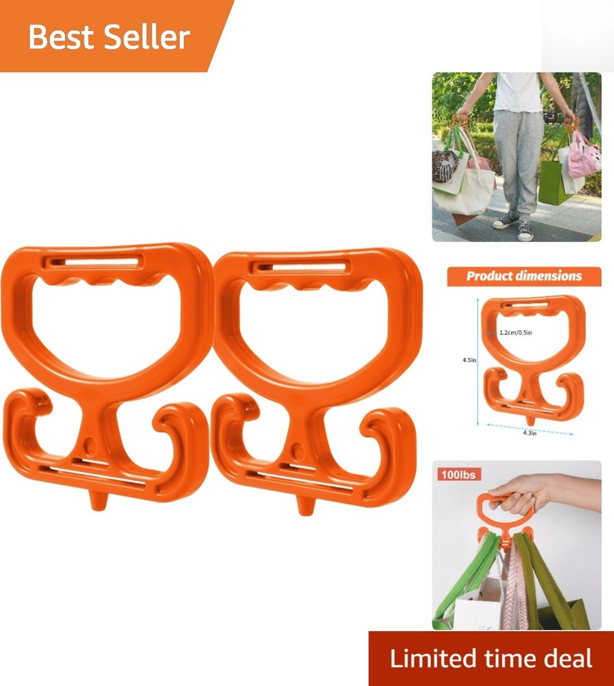 2-Pack Heavy Duty Grocery Bag Holders – Perfect for Easy Shopping & Transport