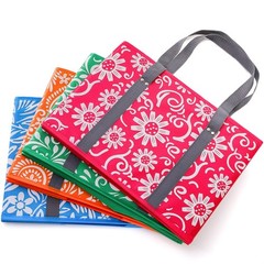 4 Pack Reusable Grocery Bags Collapsible Large Storage Box Bag with Reinforce…