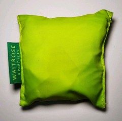 Waitrose & Partner Lime Core Pouch Bag Reusable Shopping Tote Bag Genuine UK