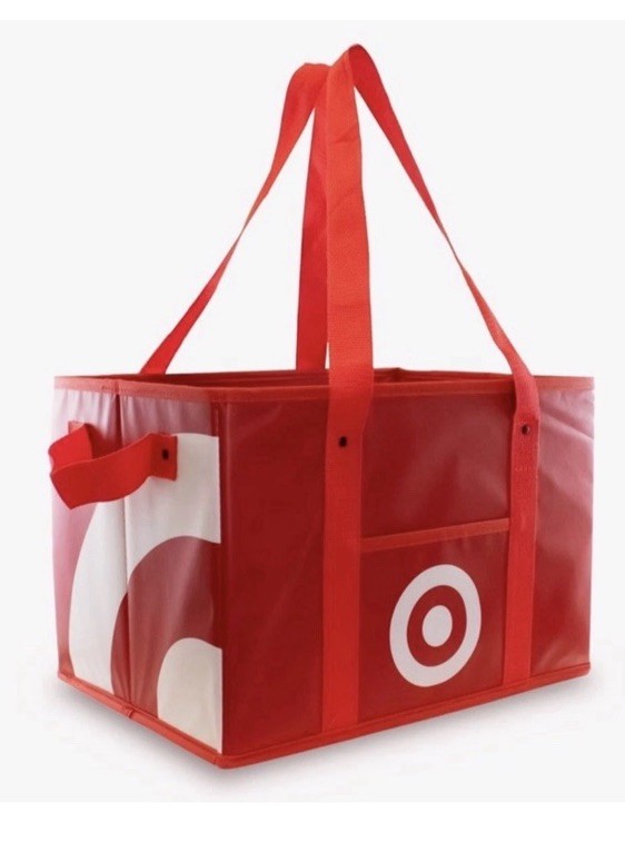Target Collapsible Box Bag Reusable Foldable Compact NWT Travel Utility