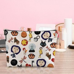 LONGXIN Mr. Bobinsky Cosmetic Make up Bag The Secret Door Lover Gift Beige