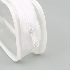 GAQWOK 2Pcs Clear Toiletry Bags for Traveling – Black and White transparent