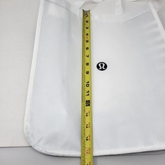 Lululemon Reusable Tote Shopping Bag Recycled Materials Nylon Feel Snap Button