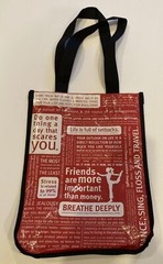 Lululemon Small Manifesto tote Reusable Shopping Bag 9×12” No Snap