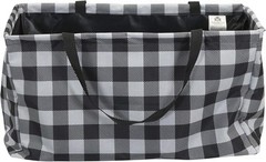 Black and White Check Krush Container Multifunctional Tote Bag