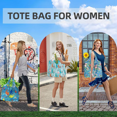 6 Pack Reusable Grocery Bags Heavy Duty with Handles, Reusable Shopping Bags for