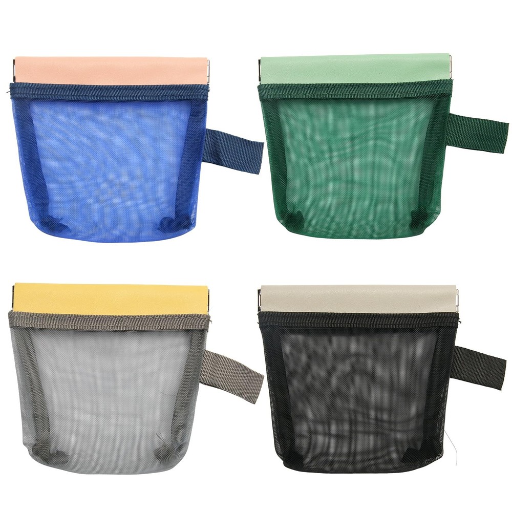 Radthary Small Auto-Close Mesh Bags, Mini Dark Blue&Dark Green&Gray&Black