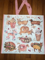DOGS as Treats Large Reusable Shopping Bag TJ Maxx Eco Friendly Tote Bag