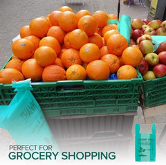 Eco Grocery Bags (100 Count) Grocery Bags – Reusable Supermarket Thank You Shopp
